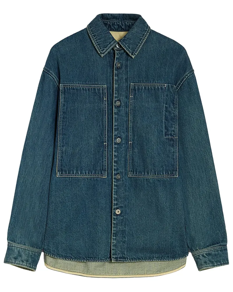 Jil Sander Langärmeliges Jeanshemd - Blau Blau