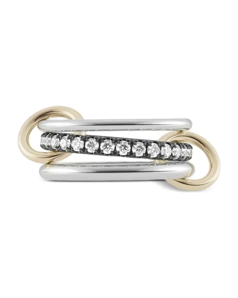 Spinelli Kilcollin 18K yellow gold Libra diamonds ring - Silber Silber
