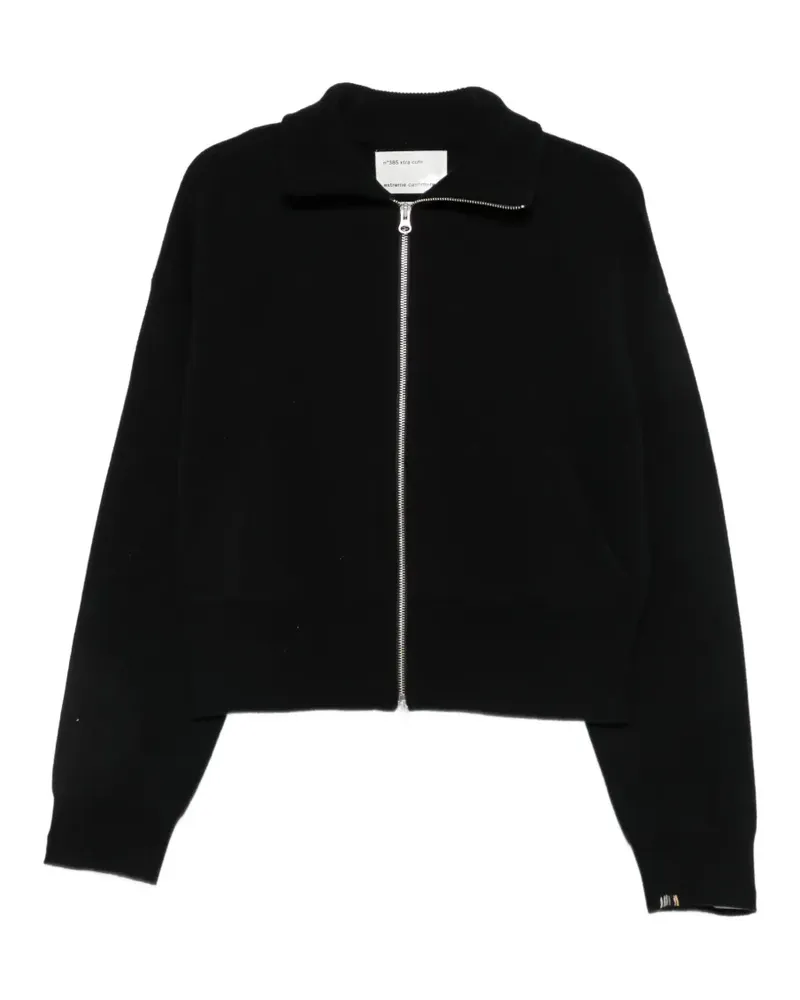 extreme cashmere Strickcardigan mit Reißverschluss - Schwarz Schwarz