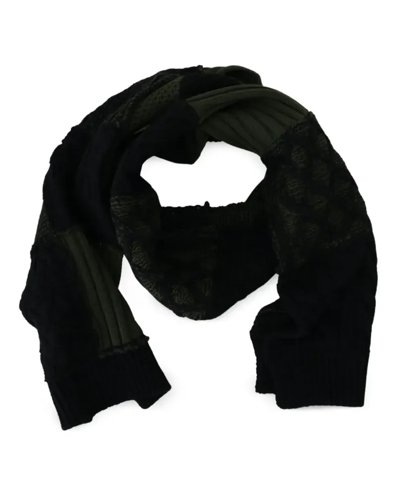 Dolce & Gabbana Schal mit Zopfmuster - Schwarz Schwarz