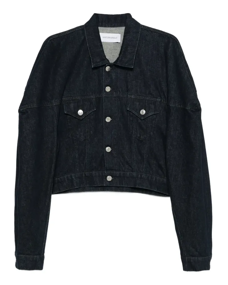 Viktor & Rolf Jeansjacke mit aufgesetzten Taschen - Blau Blau