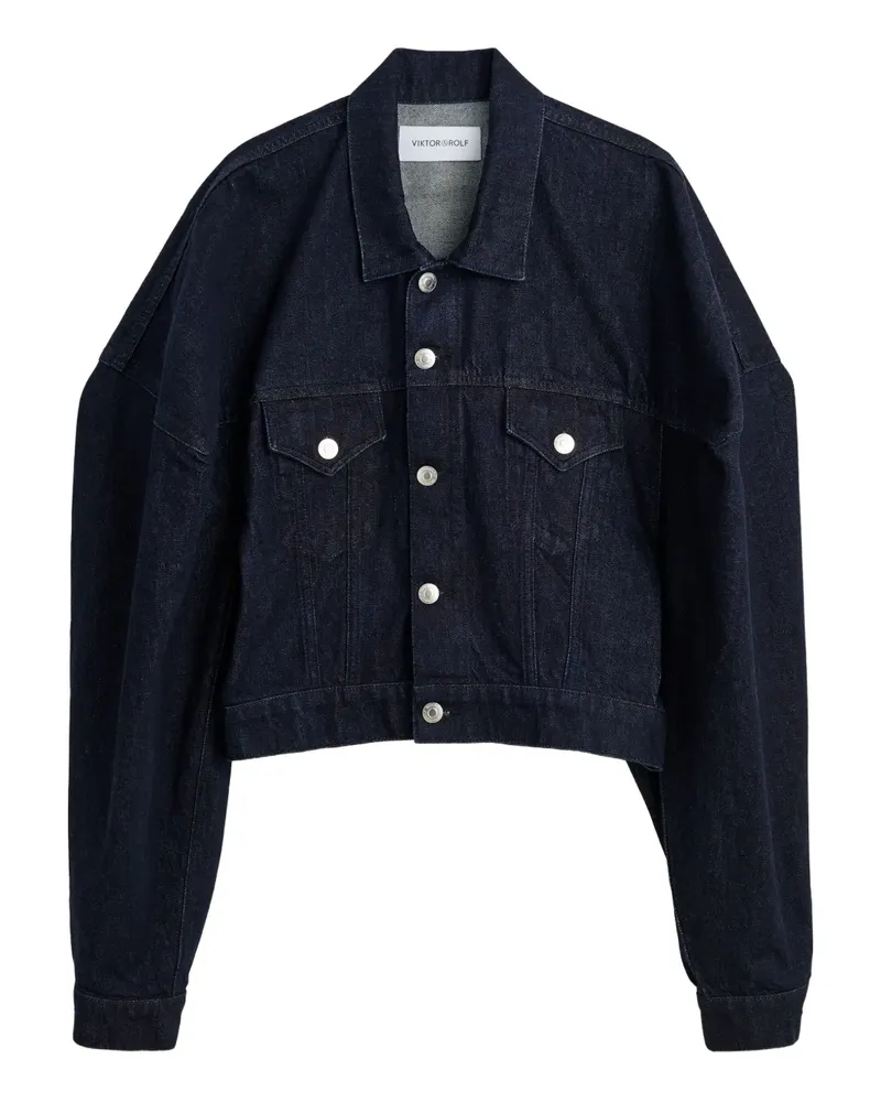 Viktor & Rolf Jeansjacke mit aufgesetzten Taschen - Blau Blau