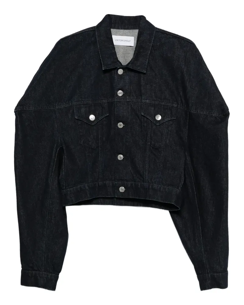 Viktor & Rolf Jeansjacke mit aufgesetzten Taschen - Blau Blau
