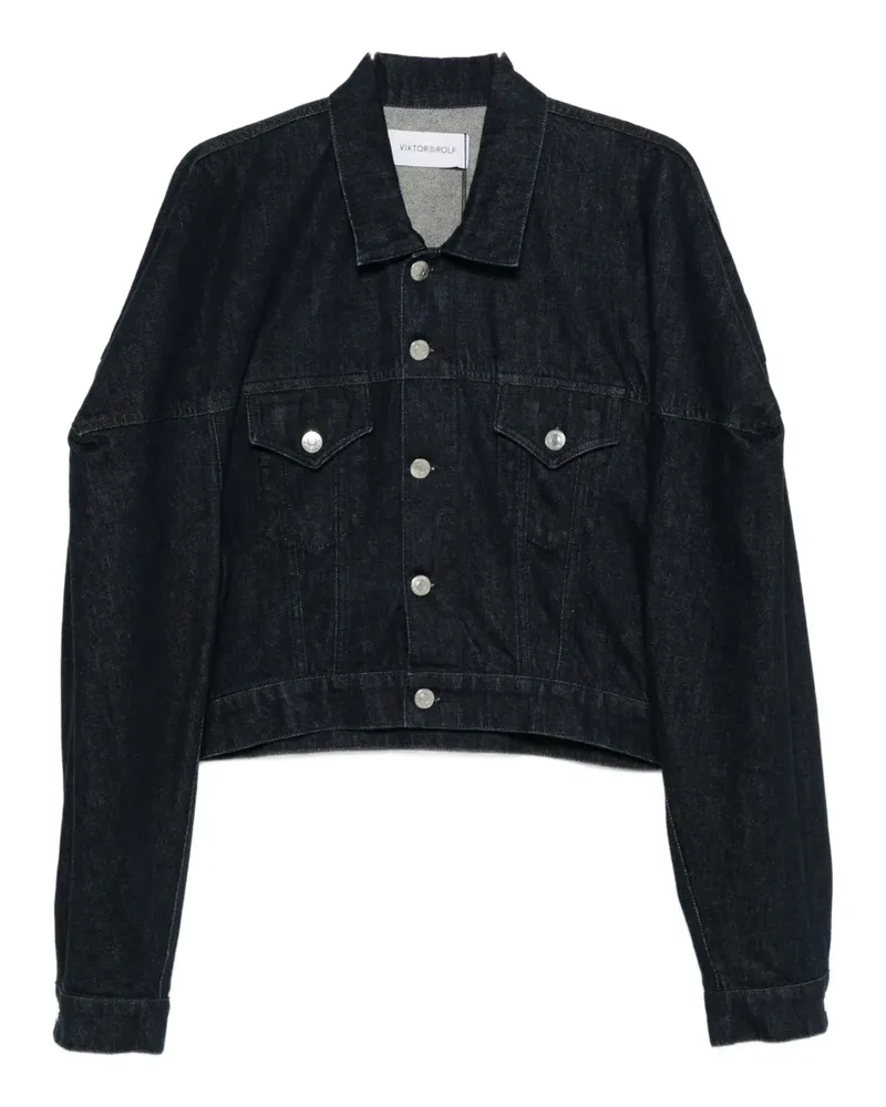 Viktor & Rolf Jeansjacke mit aufgesetzten Taschen - Blau Blau