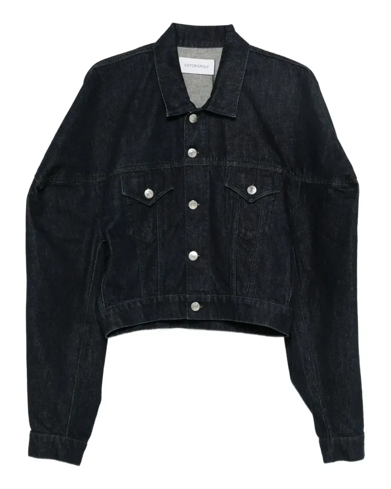 Viktor & Rolf Jeansjacke mit aufgesetzten Taschen - Blau Blau