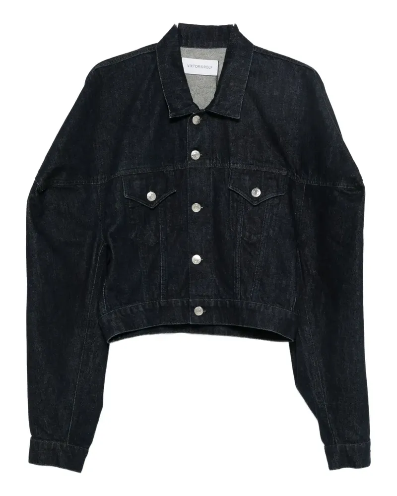 Viktor & Rolf Jeansjacke mit aufgesetzten Taschen - Blau Blau