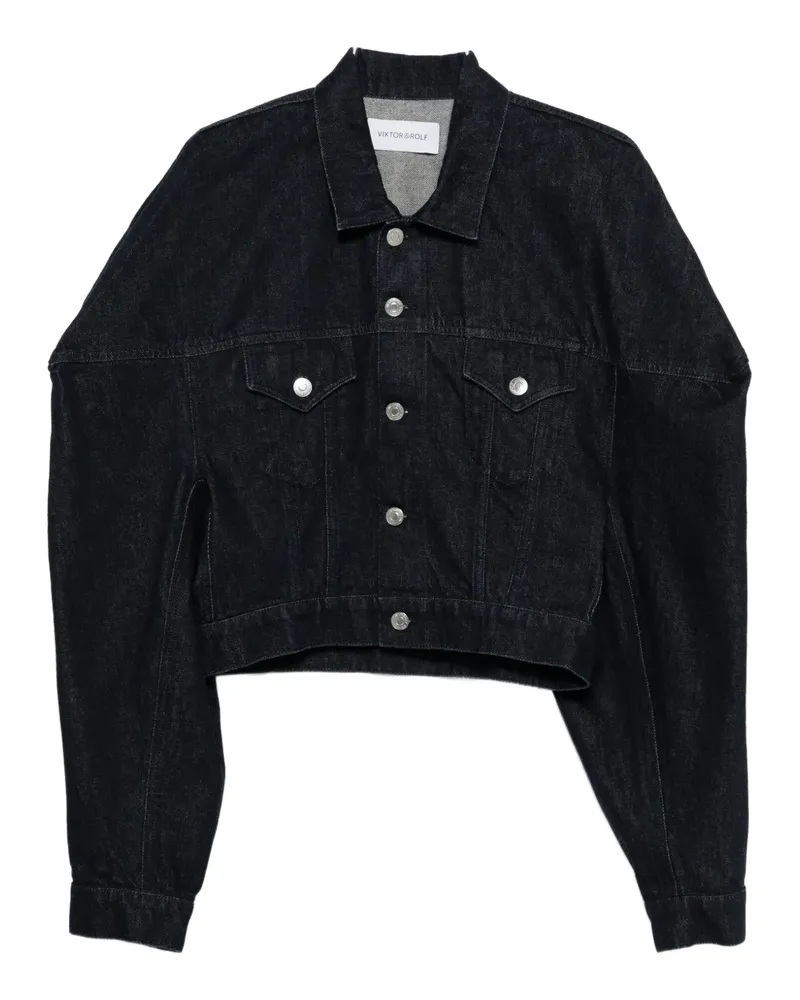 Viktor & Rolf Jeansjacke mit aufgesetzten Taschen - Blau Blau