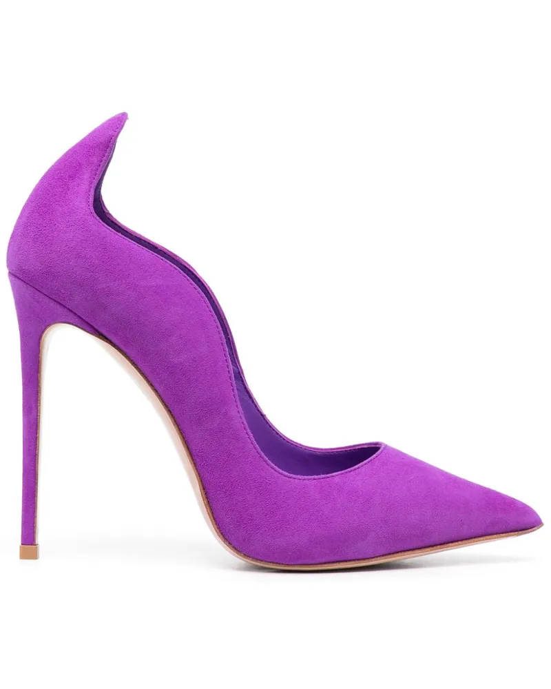 Le Silla Ivy Pumps aus Wildleder 125mm - Violett Violett