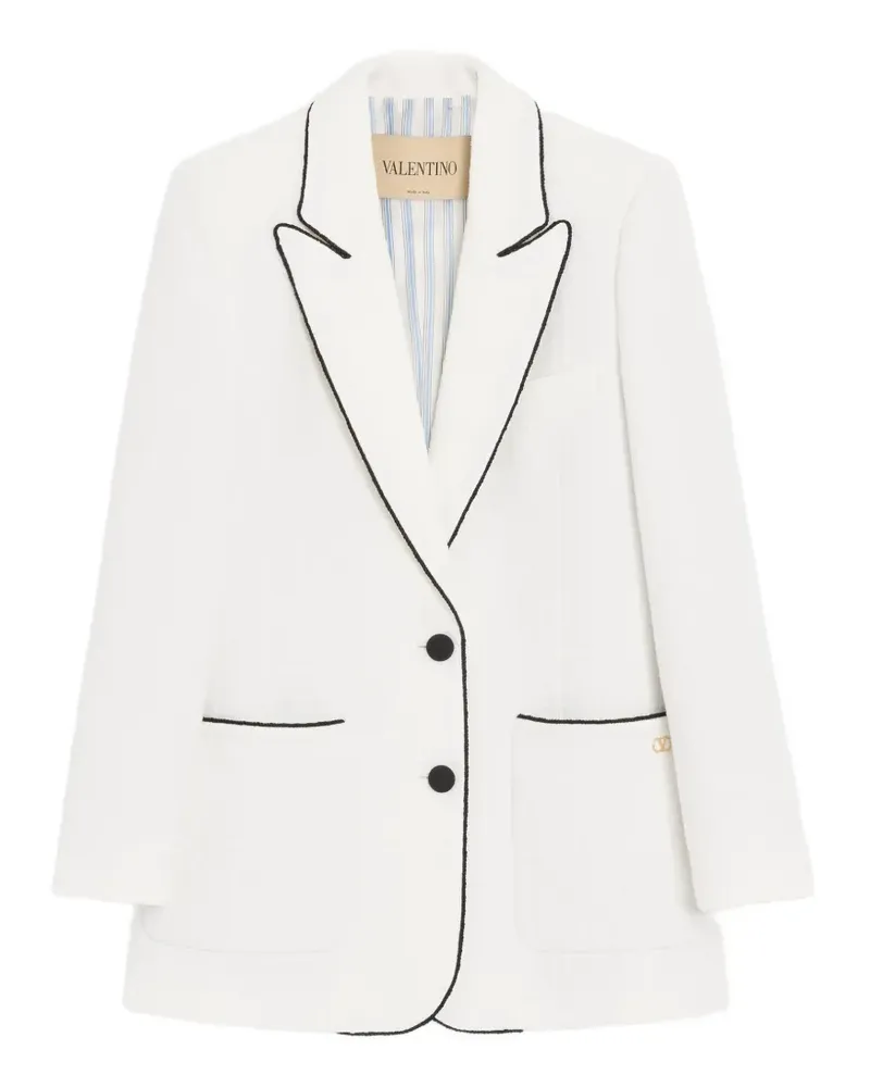 Valentino Garavani Canestrello cotton tweed jacket - Weiß Weiß