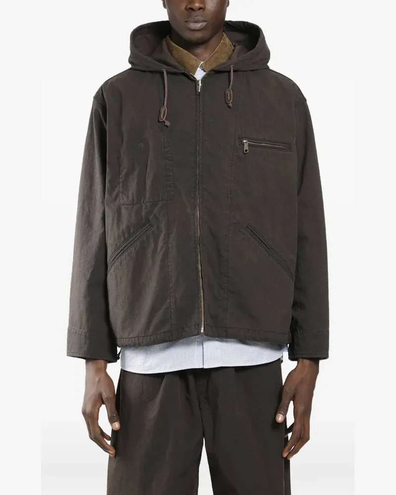 Comme des Garçons Jacke mit Kapuze - Braun Braun