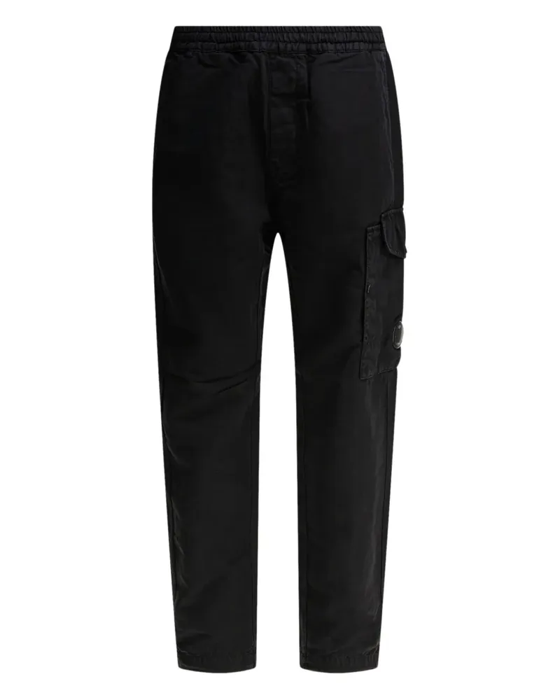 C.P. Company Cargohose mit Kordelzug - Schwarz Schwarz