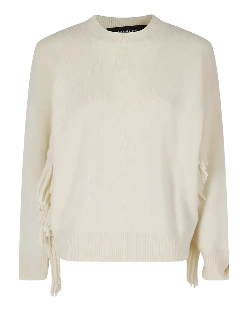 Federica Tosi fringe-detail sweater - Nude Nude