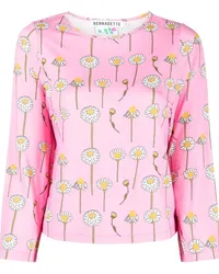 BERNADETTE T-Shirt mit Margeriten-Print Rosa