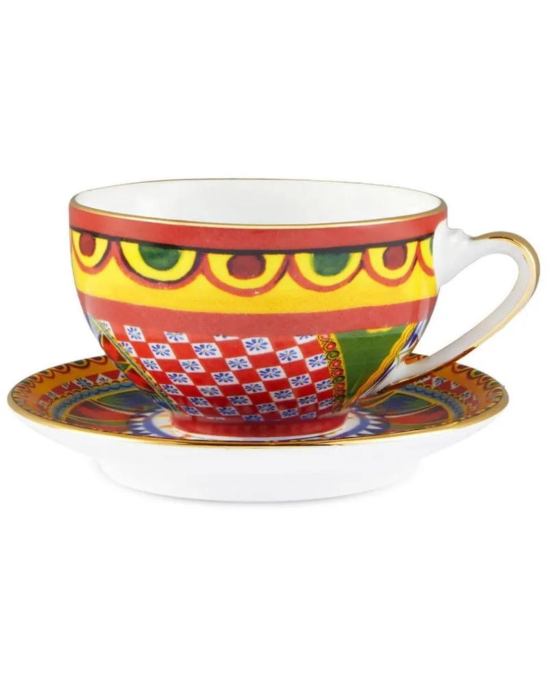 Dolce & Gabbana Teeservice mit Archiv-Print - Gelb Gelb