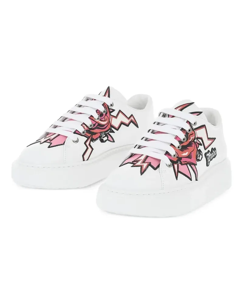 Prada Sneakers mit Tattoo-Print - Weiß Weiß