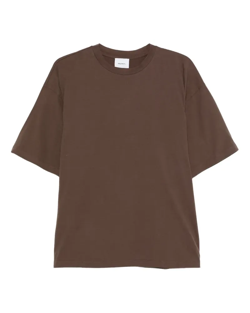 HALFBOY Klassisches T-Shirt - Braun Braun