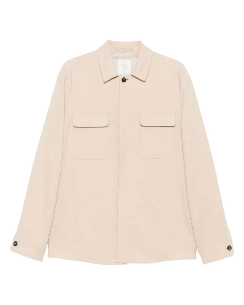 Eleventy Geknöpfte Jacke mit Klappentaschen - Nude Nude