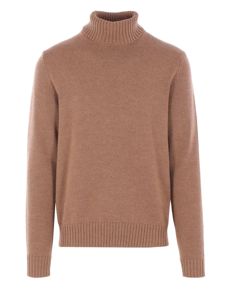 Zanone Gerippter Pullover - Braun Braun
