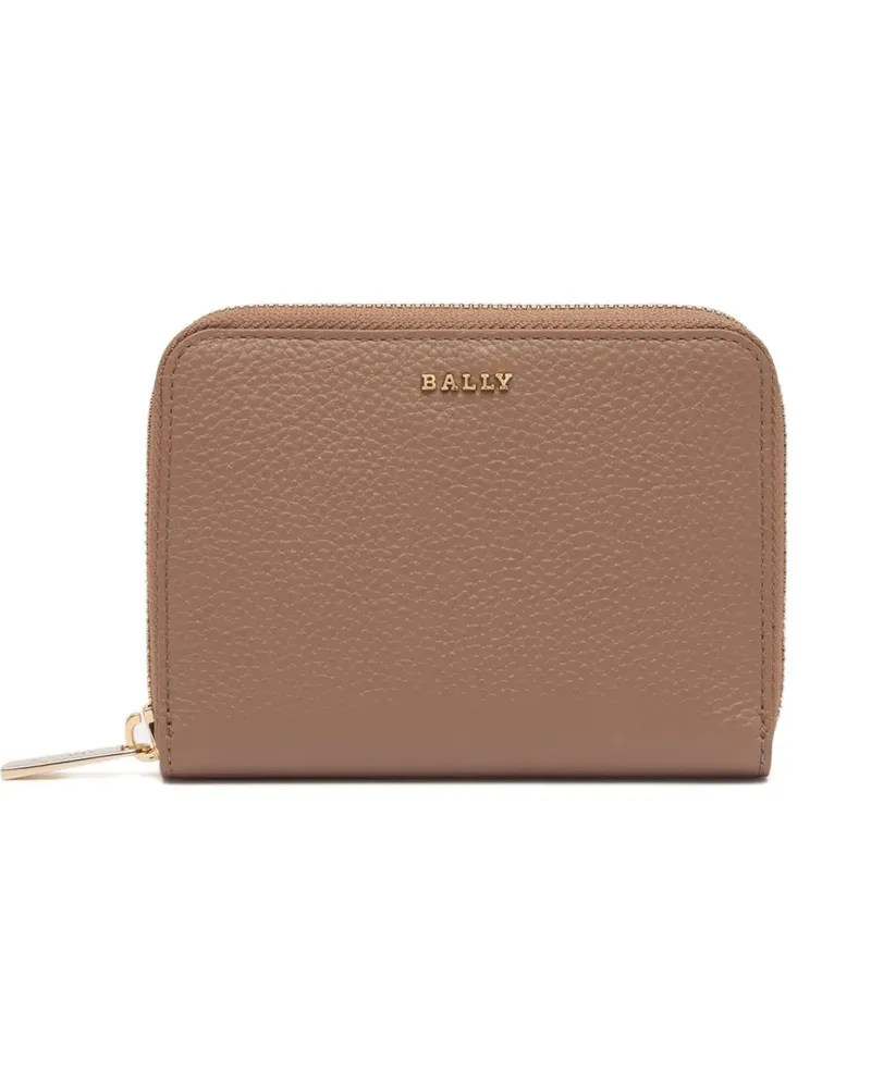 Bally grained zip-around wallet - Nude Nude