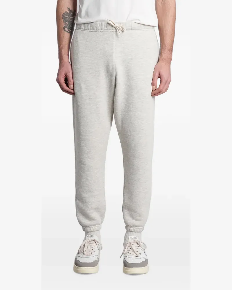 AUTRY logo-embroidered drawstring track pants - Nude Nude
