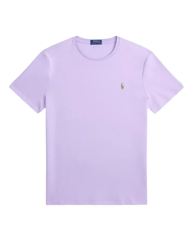 Ralph Lauren T-Shirt mit Logo-Stickerei - Violett Violett