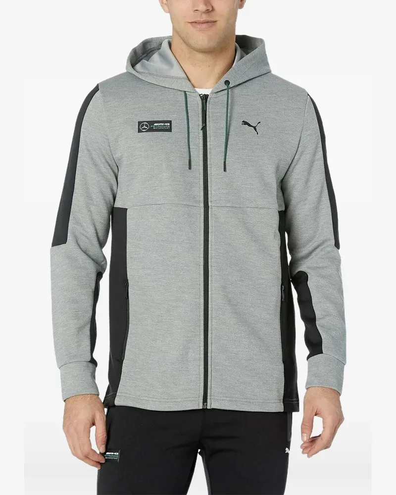 Puma x Mercededs MAPM Kapuzenjacke mit Reißverschluss - Grau Grau