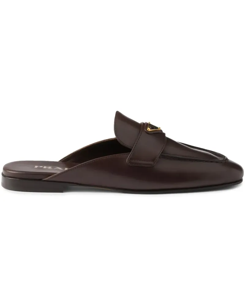 Prada Slipper aus Leder - Braun Braun