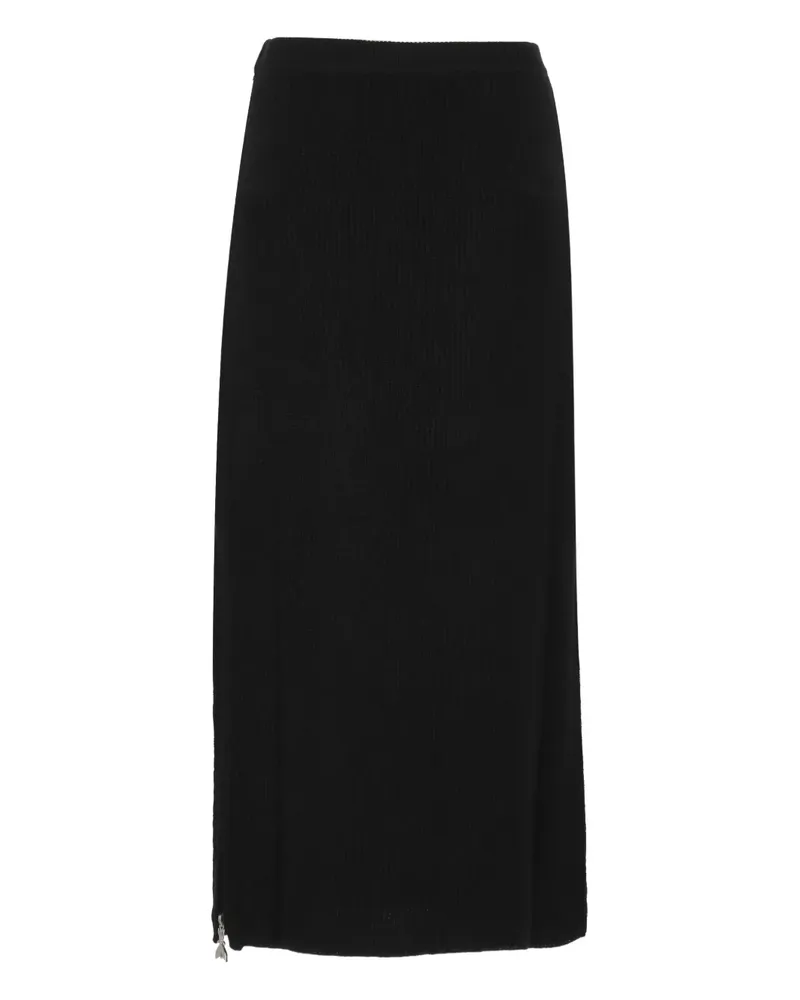Patrizia Pepe Gerippter Midirock - Schwarz Schwarz