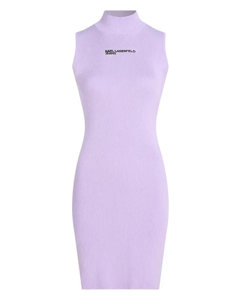 Karl Lagerfeld Kleid mit Stehkragen - Violett Violett
