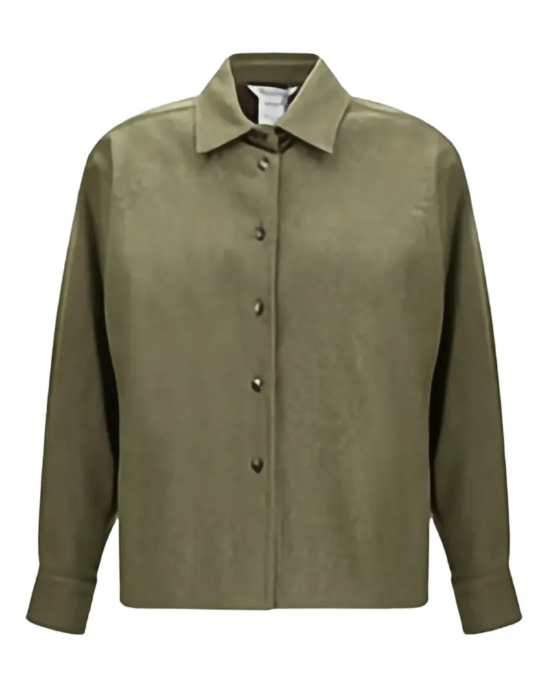 Max Mara Geknöpftes Benares 1234 Hemd - Grün Grün