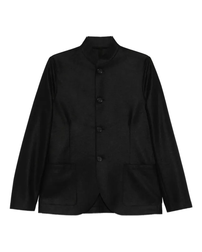 Harris Wharf London stand-collar pocket jacket - Schwarz Schwarz