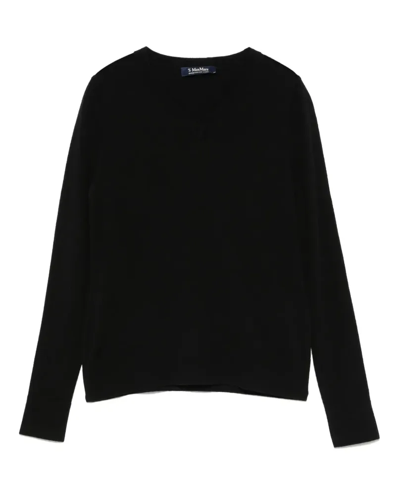 Max Mara Klassischer Pullover - Schwarz Schwarz