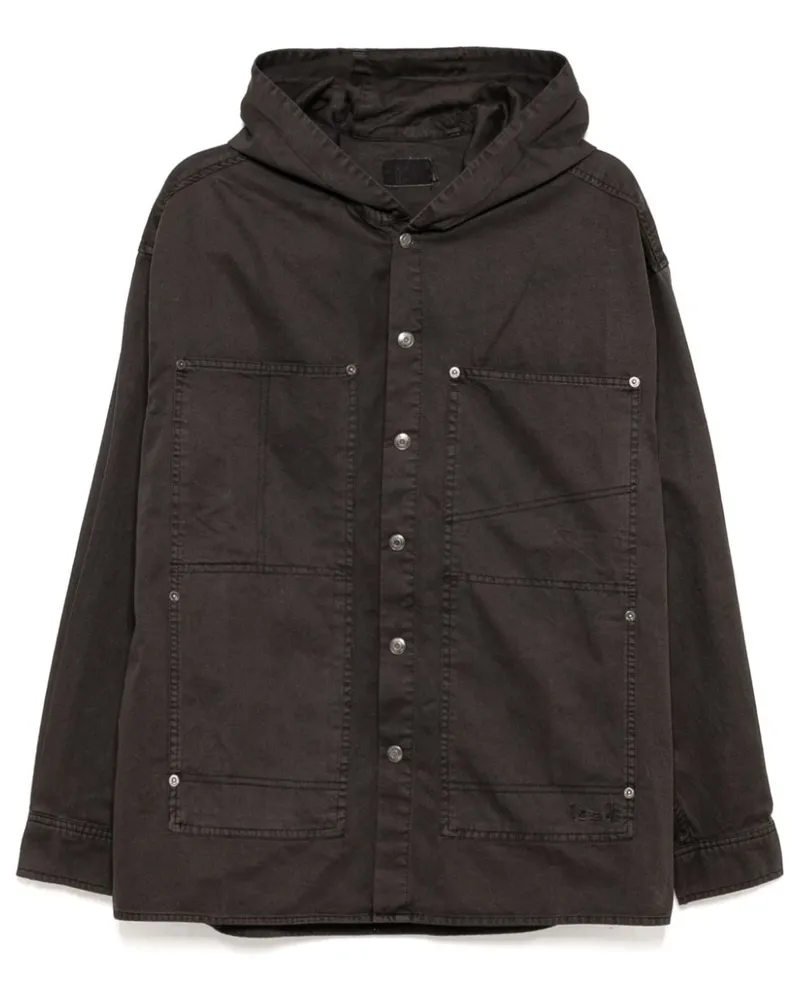 Izzue Hemdjacke mit Kapuze - Grau Grau