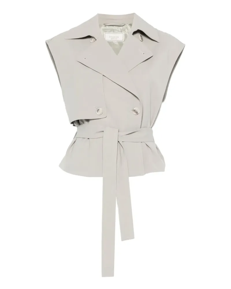Peserico Doppelreihiger Blazer - Grau Grau