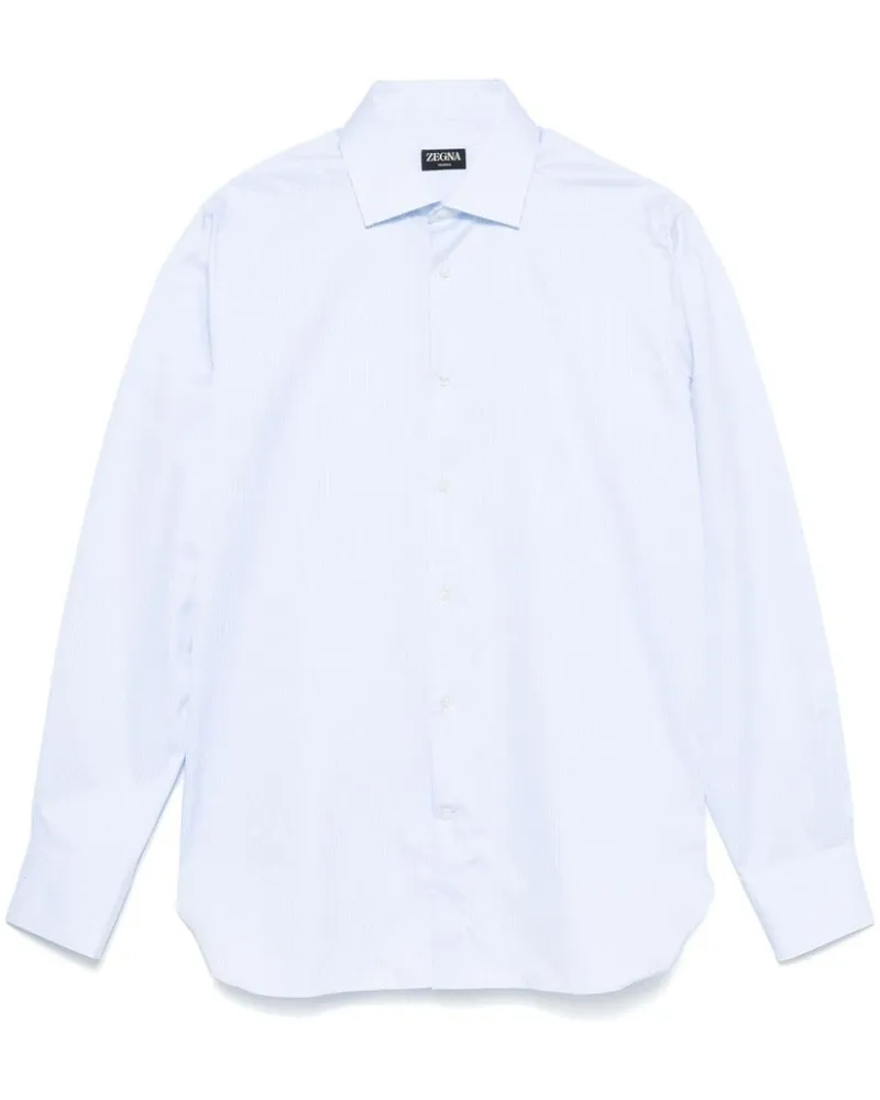 Ermenegildo Zegna Gestreiftes Hemd - Blau Blau