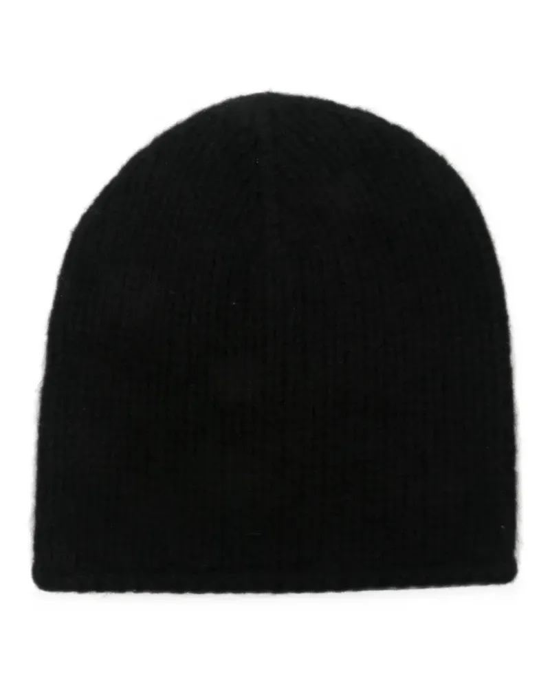 Liska Ottie Beanie aus Kaschmir - Schwarz Schwarz