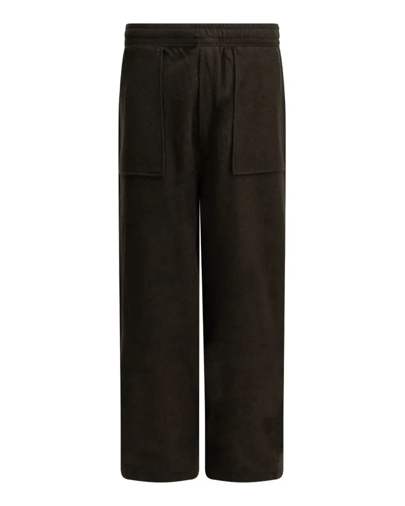 Kitsuné patch-pocket straight-leg track pants - Braun Braun