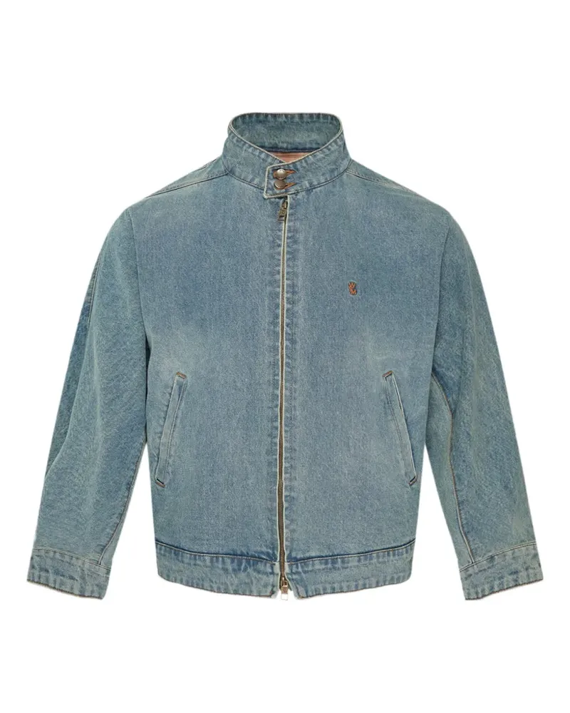 Wooyoungmi Ausgeblichene Jeansjacke - Blau Blau