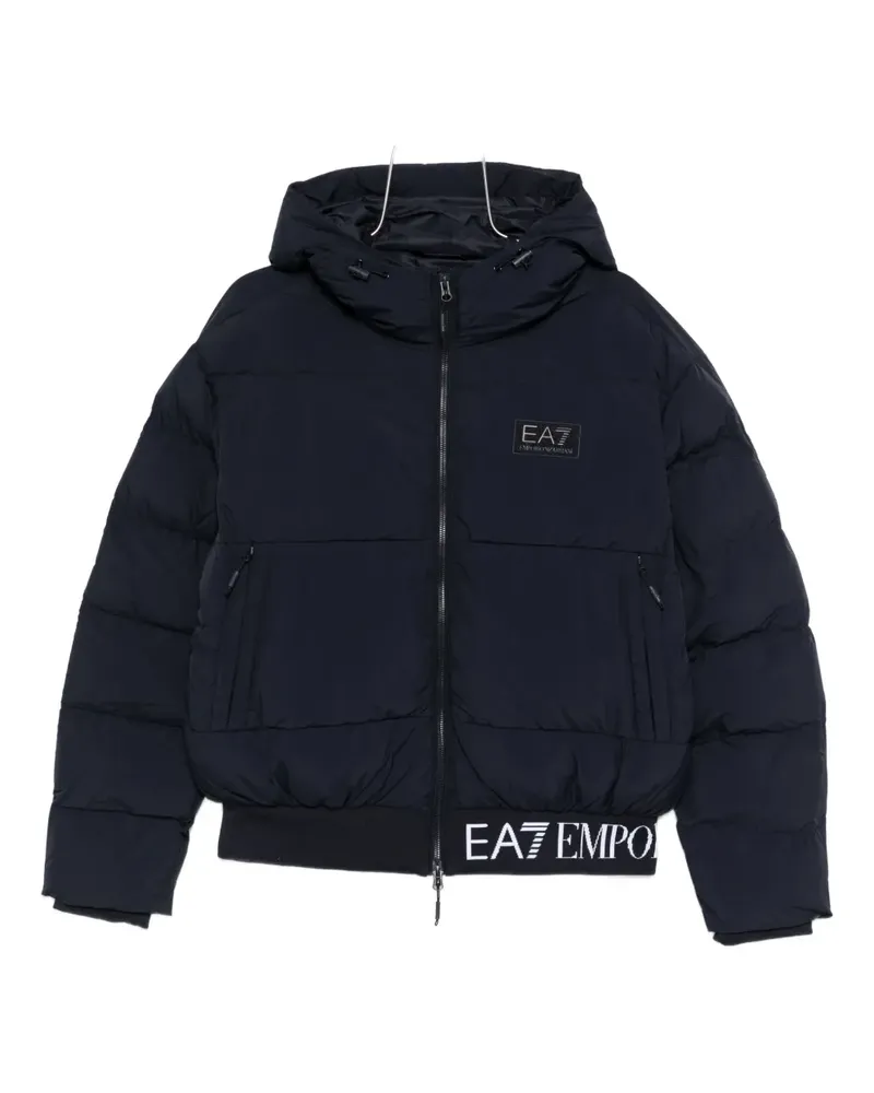 EA7 hooded padded jacket - Blau Blau