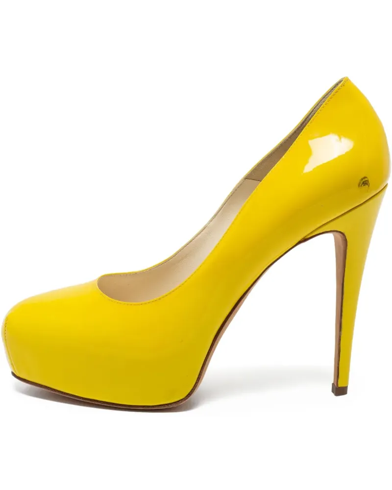 Brian Atwood Stiefel aus Lackleder 130mm - Gelb Gelb