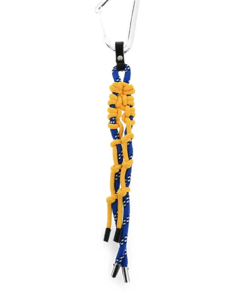 Dsquared2 braided carabiner keychain - Blau Blau