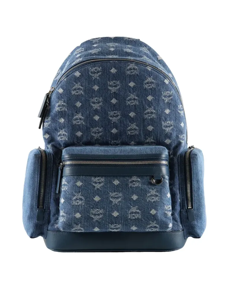 MCM Stark denim backpack - Blau Blau