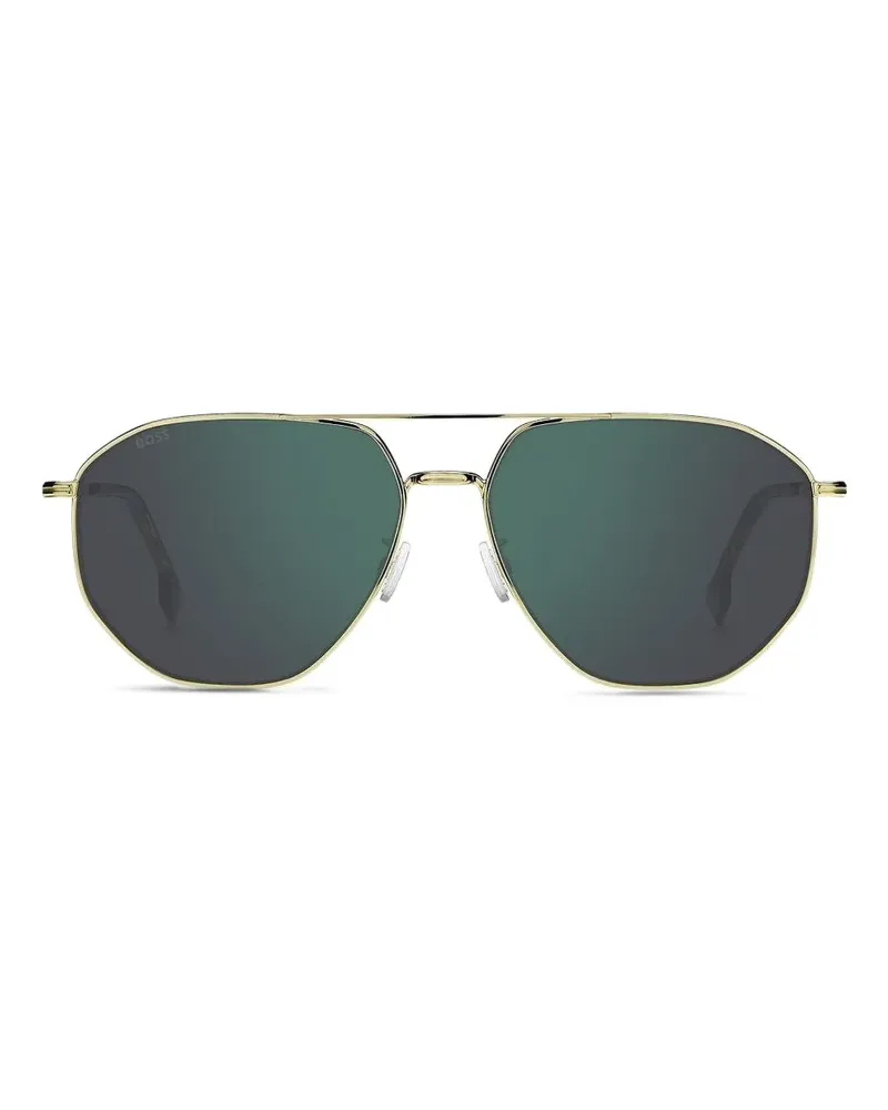 HUGO BOSS Getönte Pilotenbrille - Gold Gold