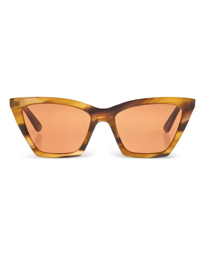 Alexander McQueen geometric-frame sunglasses - Braun Braun