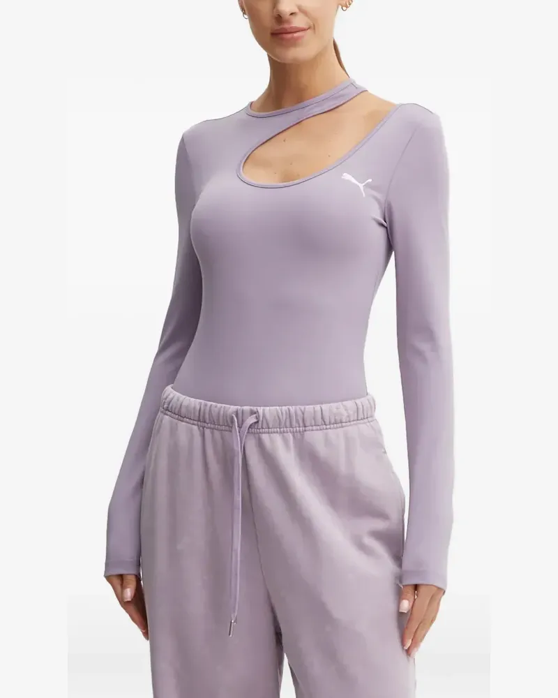 Puma cut-out long-sleeve bodysuit - Violett Violett