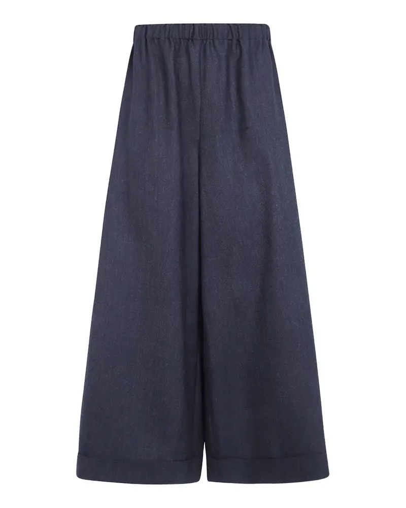 Daniela Gregis elasticated-waistband wide-leg trousers - Grau Grau
