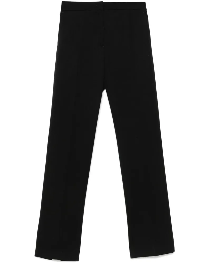 Jil Sander Hose aus Grain-de-Poudre - Schwarz Schwarz