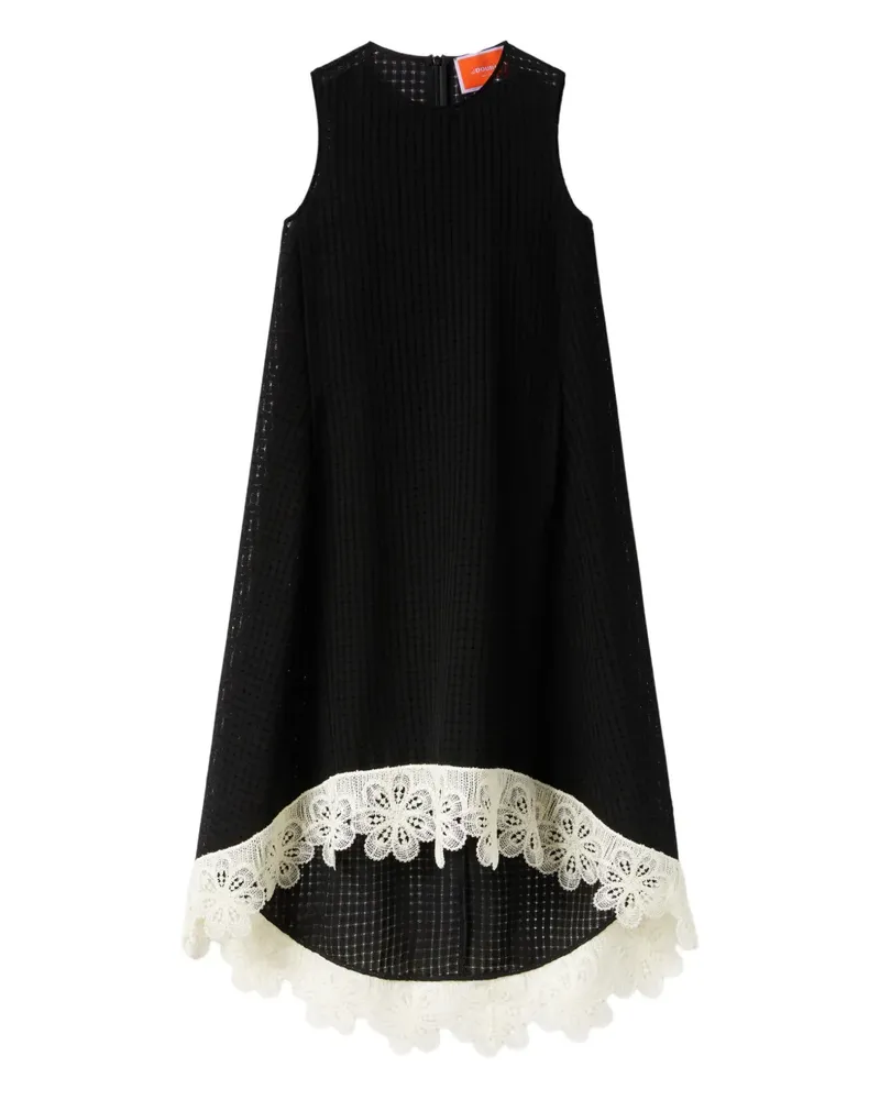 La DoubleJ La Scala Midikleid mit Spitze - Schwarz Schwarz
