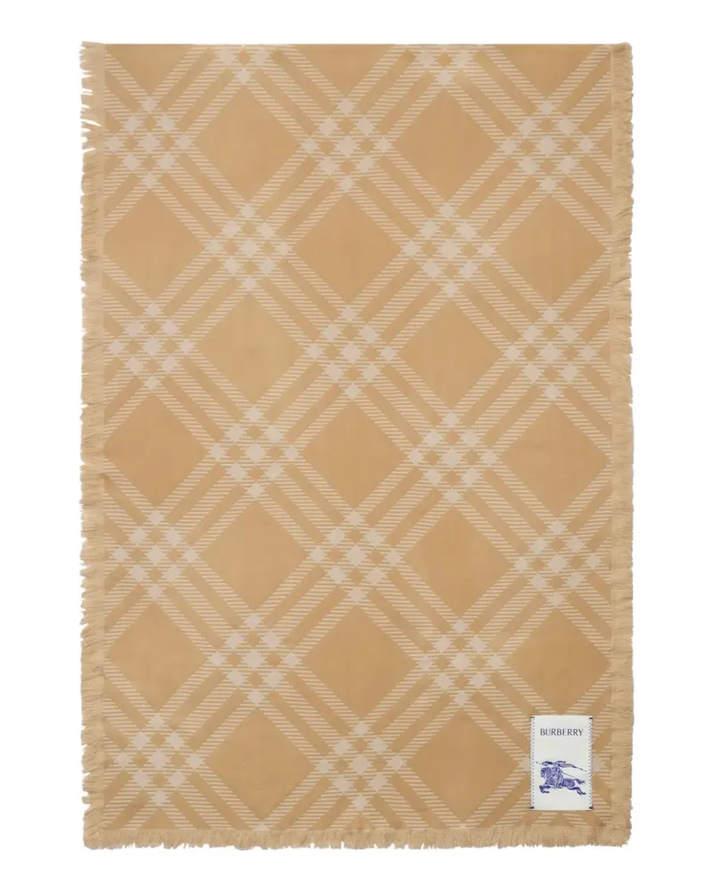 Burberry Karierter Schal - Nude Nude