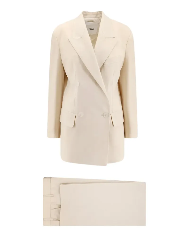 Hevò Rocchetta double-breasted suit - Nude Nude